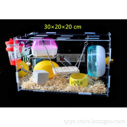 acrylic hamster house, pet cage